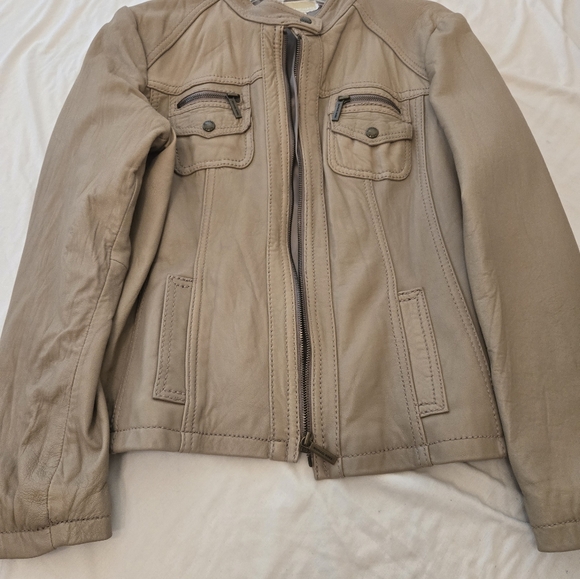 Michael Kors Leather Jacket - Picture 2 of 6